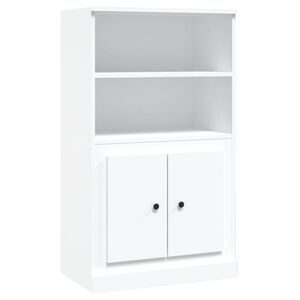 vidaXL Highboard hvit 60x35,5x103,5 cm konstruert tre