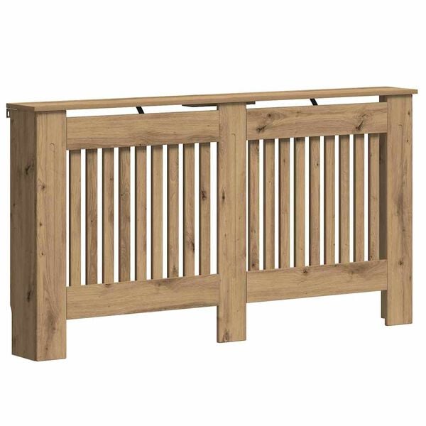 vidaXL Radiator Deksel Artisan Eik 152 x 19 x 81,5 cm Konstruert tre