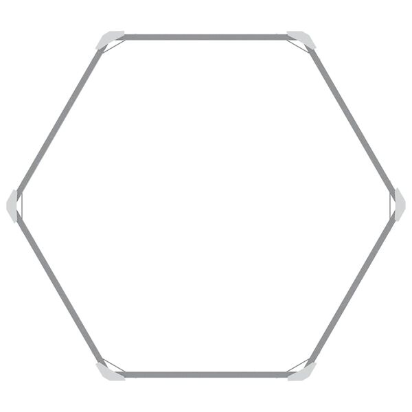 vidaXL Høybed antrasitt 129x129x77 cm galvanisert stål