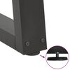 vidaXL Spisebordben V-formet 2 stk antrasitt 80 x (72-73,3) cm stål