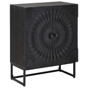 vidaXL Serviesskap Svart 55 x 30 x 70 cm