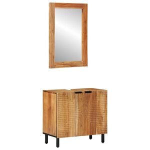 vidaXL Baderomsskapsett 2 stk. Naturlig 62 x 33 x 58 cm