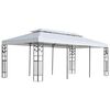 vidaXL Paviljongduk Hvit 300 x 600 cm Polyester