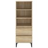 vidaXL Highboard sonoma eik 40x36x110 cm konstruert tre