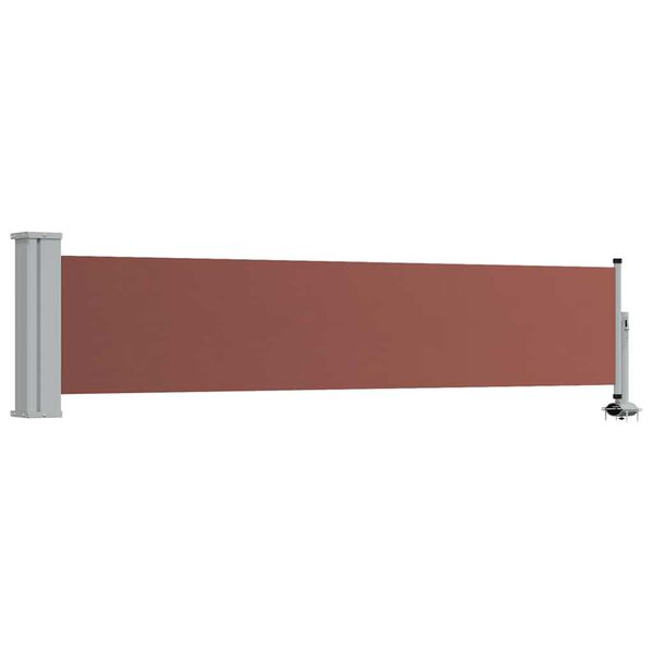 vidaXL Uttrekkbar sidemarkise 60x300 cm brun