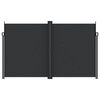 vidaXL Uttrekkbar sidemarkise 200x1200 cm svart