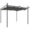 vidaXL Pergola med uttrekkbar tak antrasitt 295x292x230 cm