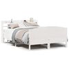 vidaXL Sengeramme uten madrass hvit 135x190 cm heltre furu