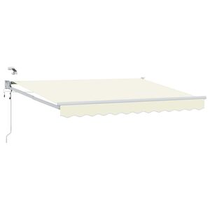 vidaXL Elektrisk Utrekkbar Markise Krem 2,5 x 2 m