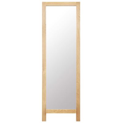 vidaXL Frittstående speil 48x46,5x150 cm heltre eik