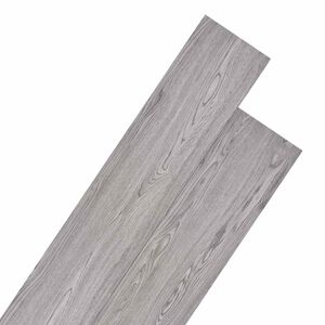 vidaXL Gulvplanker M&oslash;rkegr&aring; 5,26 m&sup2; 18 stk. PVC