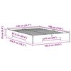 vidaXL Gulvbedramme med lagring Brun 140 x 190 cm Heltre furu