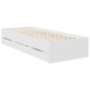vidaXL Sengestamme med skuff med lagring Hvit 75 x 190 cm Ingeni&oslash;rtre