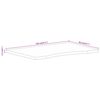 vidaXL Skrivebordsplate med kurve 120x50x2,5 cm heltre grovt mangotre