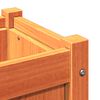 vidaXL Hageplantekasse voksbrun 31x31x31 cm heltre furu