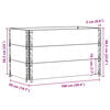 vidaXL Pallekarmer 3 stk 100x50 cm heltre furu