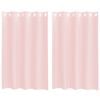 vidaXL Voilegardiner med grommets 2 stk lyserosa 140x175 cm