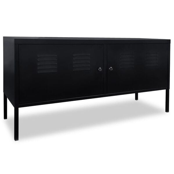 vidaXL TV-benk 118x40x60 cm svart