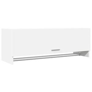 vidaXL Garderobeskap hvit 100x32,5x35 cm konstruert tre