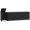 vidaXL S&oslash;ppeldunkskur for 6 dunker svart 414x79x117 cm st&aring;l