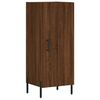 vidaXL Highboard brun eik 34,5x34x180 cm konstruert tre