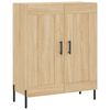 vidaXL Highboard sonoma eik 69,5x34x180 cm konstruert tre