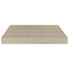 vidaXL Flytende vegghylle eik 40x23x3,8 cm MDF