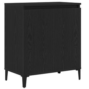 vidaXL Serviesskap Svart Eik 60 x 35 x 70 cm Konstruert tre