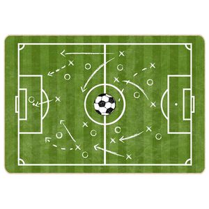 vidaXL Barneteppe gr&oslash;nt 160x230 cm fotballbane vaskbart