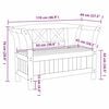 vidaXL Utend&oslash;rs benk med lagring Brun 119 x 44 x 76 cm Massiv furu