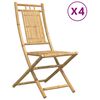 vidaXL Klappstoler 4 stk 46x66x99 cm bambus