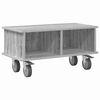 vidaXL TV-benk 68,5 x 35 x 35 cm Gr&aring; Sonoma Konstruert tre
