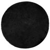 vidaXL Fusk saueskinnteppe TAFALLA Svart &Oslash; 200 cm Polyester