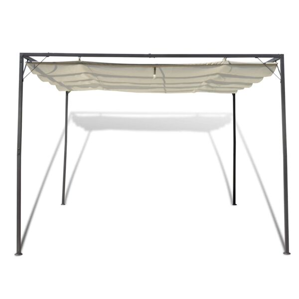 vidaXL Paviljong med uttrekkbar solskjerm