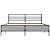 vidaXL Sengeramme sonoma eik 160x200 cm konstruert tre og metall