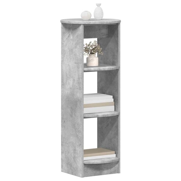 vidaXL Sideskap BetongGr&aring; 40 x 40 x 100 cm Konstruert tre