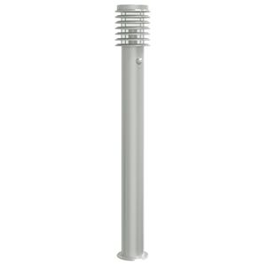 vidaXL Utend&oslash;rs gulvlampe med sensor s&oslash;lv 110 cm rustfritt st&aring;l