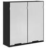 vidaXL Speilskap Svart Eik 64 x 20 x 67 cm Konstruert tre