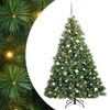 vidaXL Kunstig juletre med 300 LED med stativ gr&oslash;nn 180 cm PE og PVC