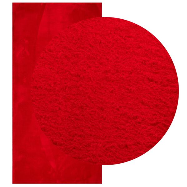 vidaXL Teppe HUARTE kort luv mykt og vaskbart r&oslash;d 100x200 cm