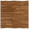 vidaXL Live Edge Bordplate 70 x 70 x 3,2 cm Torget Solid akasietre