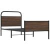 vidaXL Sengeramme uten madrass brun eik 100x200 cm konstruert tre