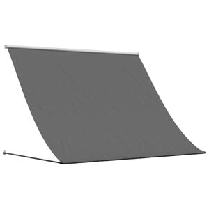 vidaXL Uttrekkbar markise antrasitt 200x150 cm stoff og st&aring;l