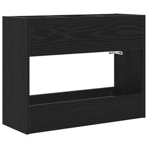 vidaXL Parasollstativ Svart Eik 65 x 24 x 50 cm Konstruert tre
