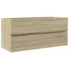 vidaXL Servantskap sonoma eik 100x38,5x45 cm konstruert tre