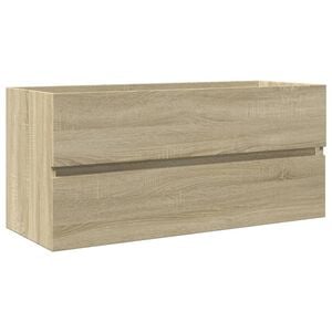 vidaXL Servantskap sonoma eik 100x38,5x45 cm konstruert tre