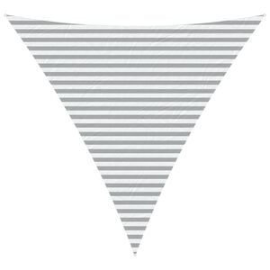 vidaXL Solskygge seil Lys Gr&aring; og Hvit 4 x 4 x 4 m