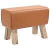 vidaXL benk 60 x 30 x 45 cm Ekte L&aelig;r Brun