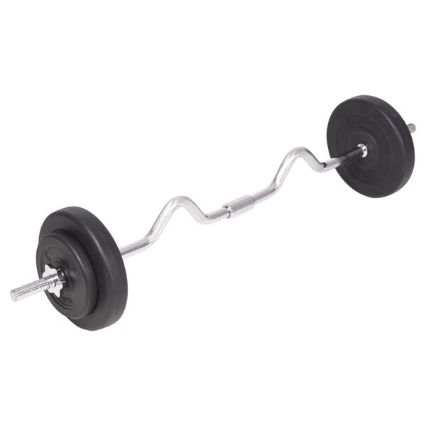 vidaXL Vektstang- og manualsett 90 kg
