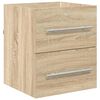 vidaXL Vaskeskap Sonoma eik 38,5 x 41 x 48 cm Konstruert tre